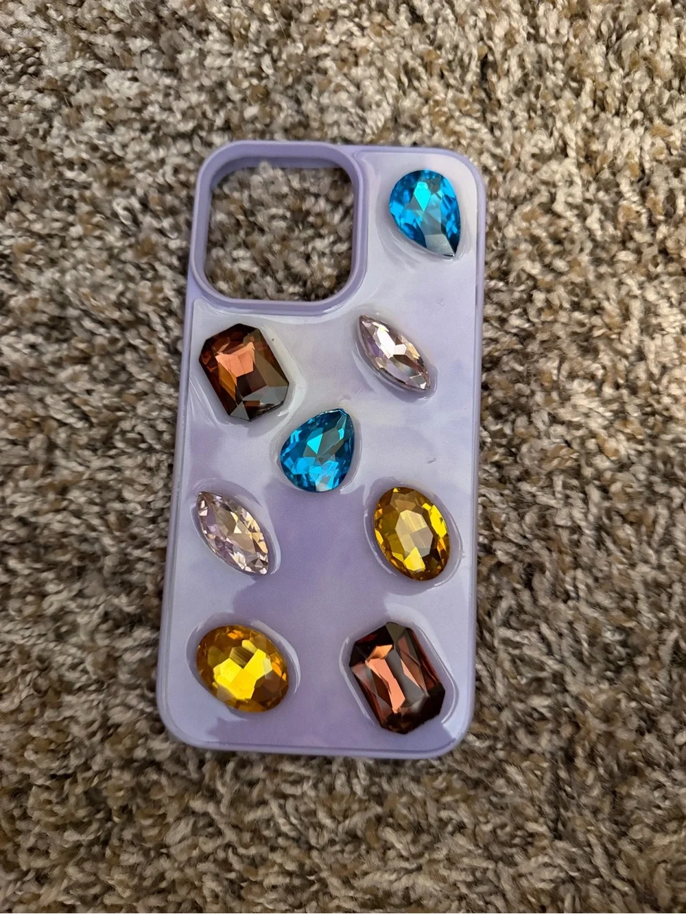 iPhone 13 Pro Max big gem jewel cell phone case
